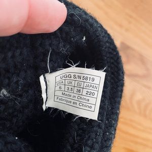 UGG boots knitted BLACK